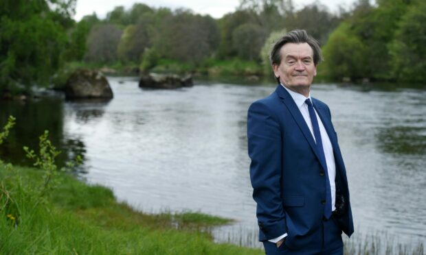 Feargal Sharkey, the Undertones frontman and environmental campaigner, at the banks of the River Spey at Boat of Garten. Image: Sandy McCook/DC Thomson