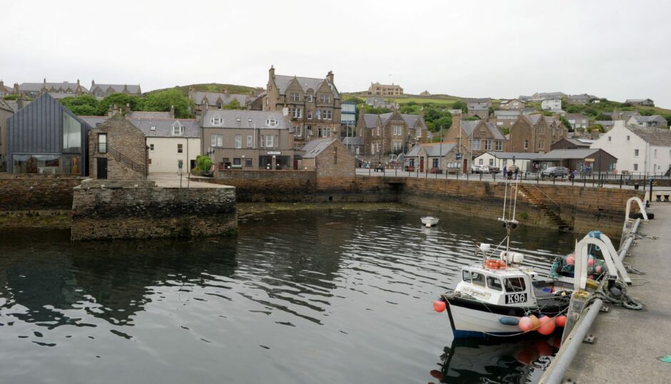 Stromness Harbour in Orkney