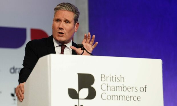 Labour leader Sir Keir Starmer speaking during the British Chambers Commerce Annual Global conference. London.