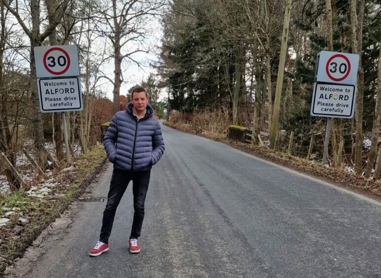 Independent Councillor Robbie Withey who suggested that the council should review speed limit policies across all of Aberdeenshire and not just as Crathes Castle.