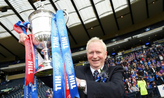 Kenny Cameron after Caley Thistle had won the Scottish Cup final against Falkirk in 2015. Image: SNS