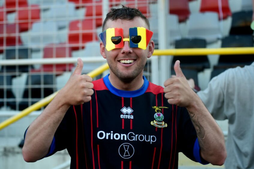 Caley Thistle fans got to enjoy a trip to Romania in the Europa League qualifiers in 2015.
