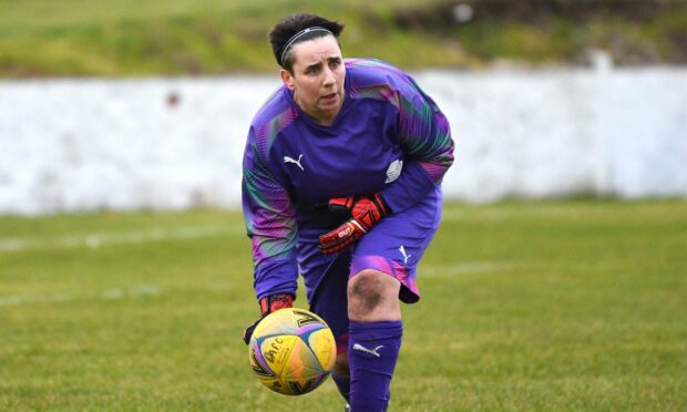 Caley Thistle goalkeeper  Kim Jappy. Image: Sportpix for SWF.