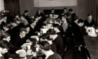 Archive photo of pupils dining at Gordonstoun in the 1960s.