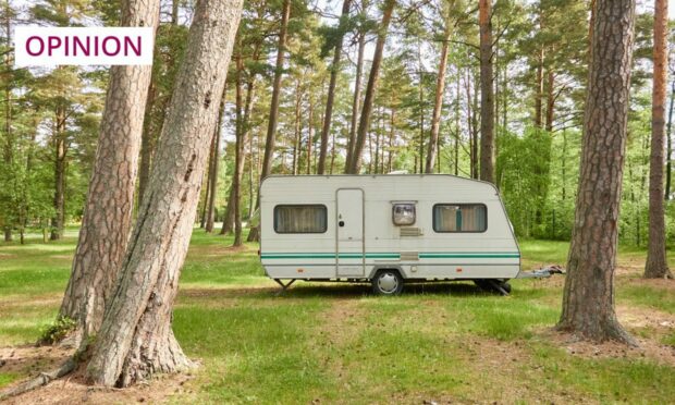 A caravan in a tree (but not this one) is available to rent on Airbnb (Image: Aastels/Shutterstock)