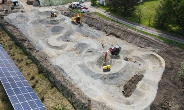 Pictured: Fort William Bike Park during construction. The pump track has been rescued from insurance woes by Alvance British Aluminium.