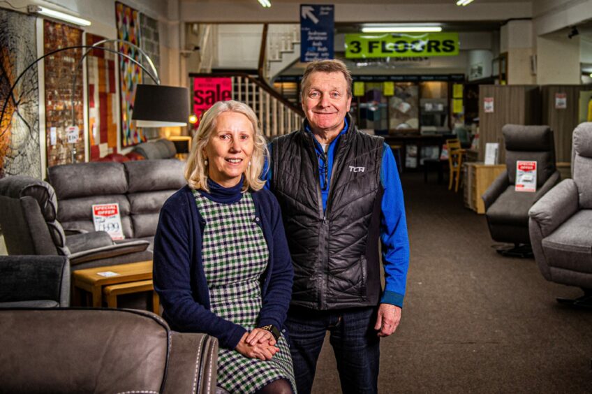 Owners Joanna and Bryan Ewen inside Ewen and Company store.