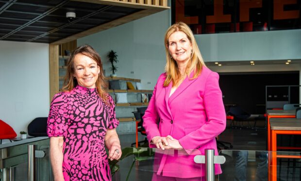 Opportunity North East (One) chief executive Jennifer Craw and One life sciences chairwoman Deborah O'Neil in the new building.