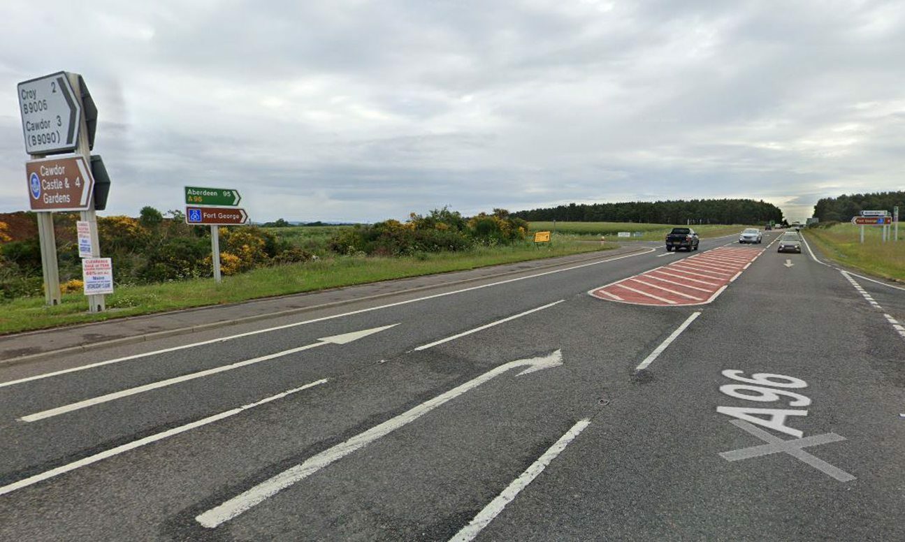 The turn-off to Ardersier on the A96. Image: Google Streetview