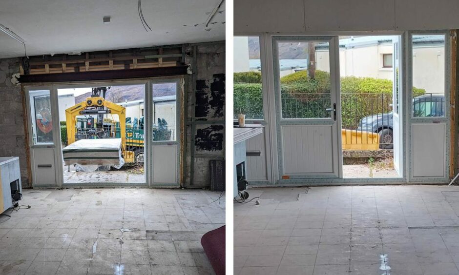 A side by side of Legend Arcade before and after, now Highland Council have approved planning application