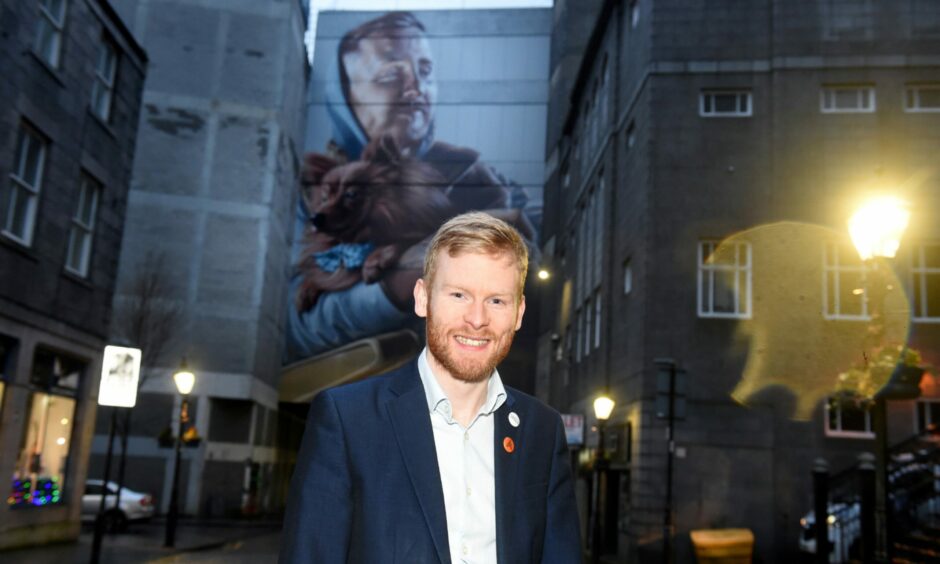 In his role with Aberdeen Inspired, Ross Grant has overseen key Bid projects, including the much-celebrated Nuart festival. Image: Jim Irvine/DC Thomson.
