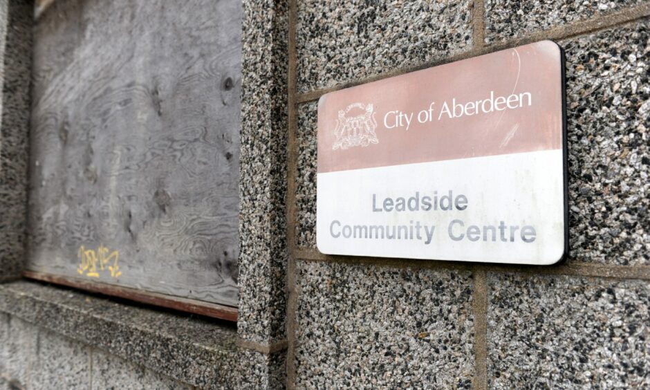 Leadside Community Centre in Aberdeen sat boarded up for more than two decades. Image: Kath Flannery/DC Thomson, 2012.