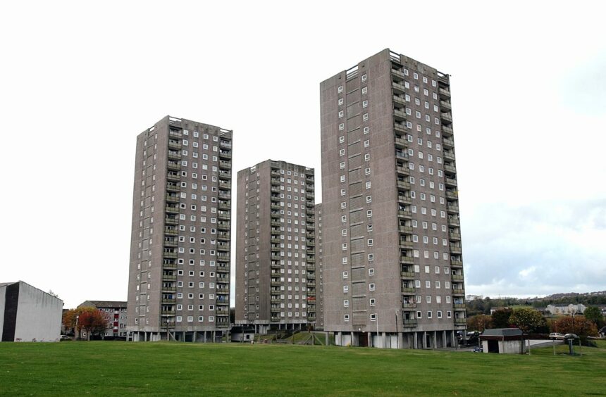 St Machar Court, Aberdeen, where the Christmas Eve robbery took place.