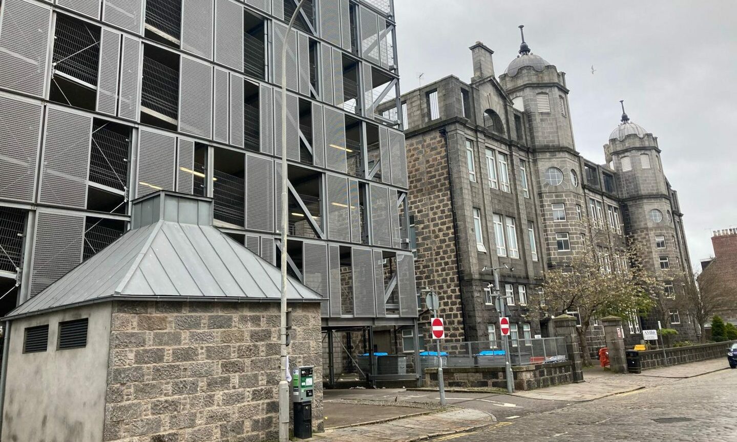 Worshippers at Aberdeen Central Mosque are resorting to parking illegally as they rush to Friday lunchtime prayers. Council bosses are looking at making parking in the neighbouring Frederick Street multi-storey free to help. Image: Ben Hendry/DC Thomson.