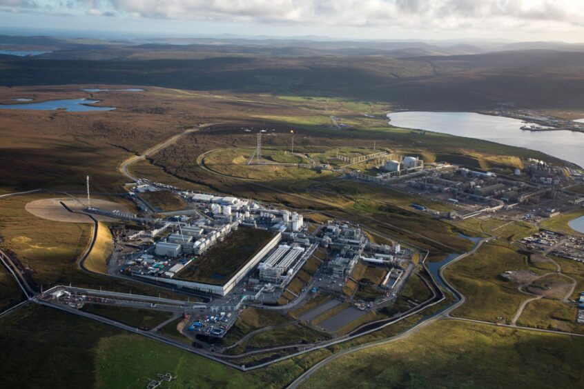 Shetland gas plant.