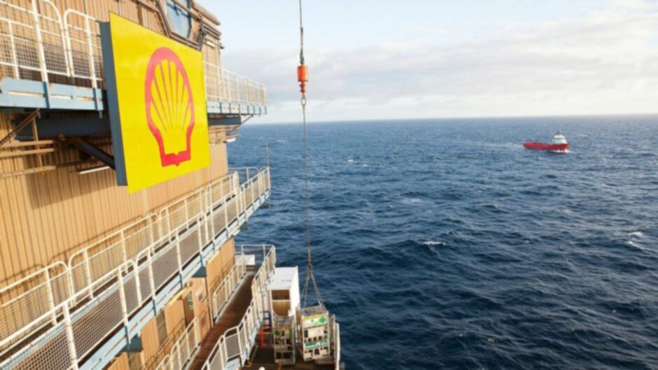 Shell's Nelson platform in the North Sea.