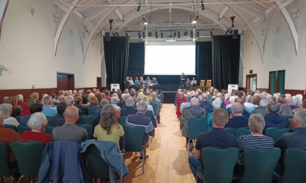 Around 300 people attended the public meeting in Strathpeffer