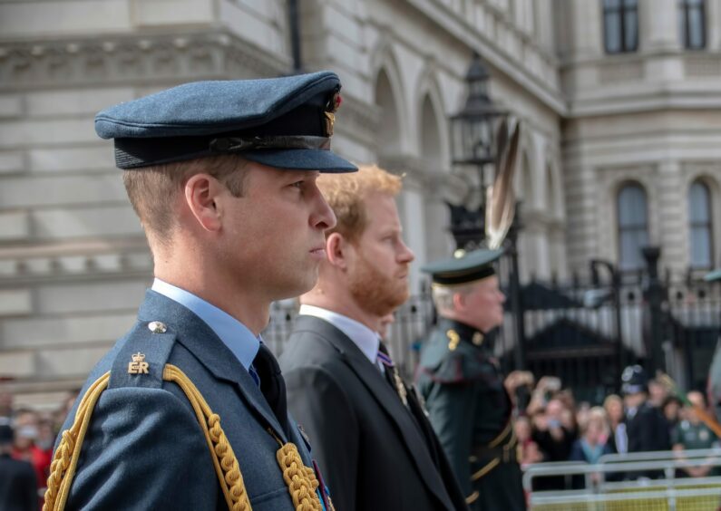 Prince William alongside Prince Harry.