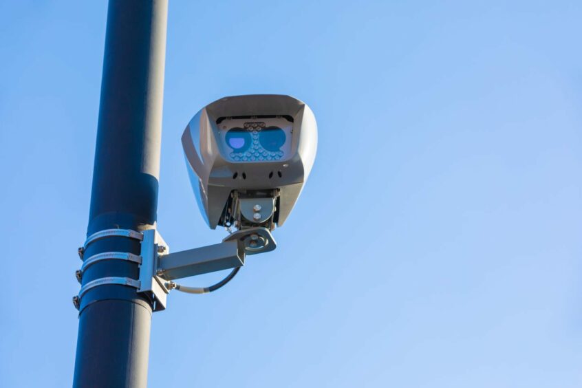 An example of a ANPR camera, which will soon be installed all over Aberdeen city centre for the LEZ enforcement