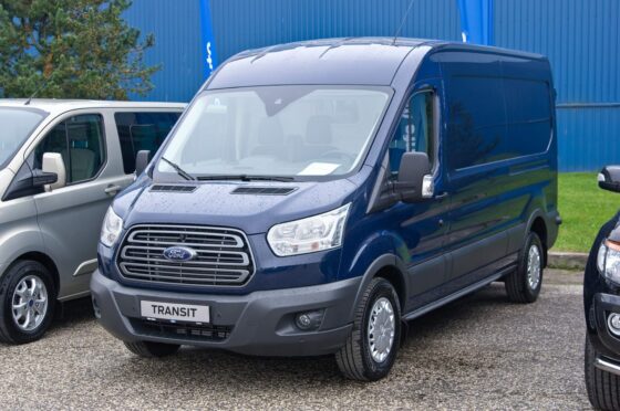 David Smith was driving a blue Ford Transit van when he was stopped by police. Image: Shutterstock.