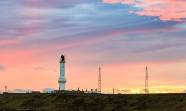 Girdle Ness lighthouse During Sunrise in Aberdeen,. Pic Shutterstock.