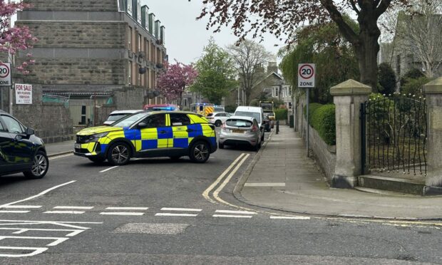 Police and ambulance were at the scene. Image: Ryan Cryle/DC Thomson.