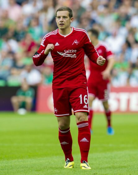 Peter Pawlett wearing the 2014/15 kit 