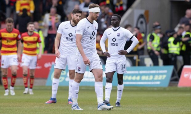 Ross County suffered a first leg defeat against Partick Thistle at Firhill in last year's play-offs. Image: SNS