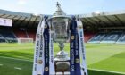 The Scottish Cup before the 2023 final between Celtic and Inverness Caledonian Thistle at Hampden. Image: SNS.