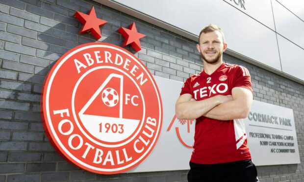 Aberdeen right-back Nicky Devlin is pictured at Cormack Park. Image: SNS.