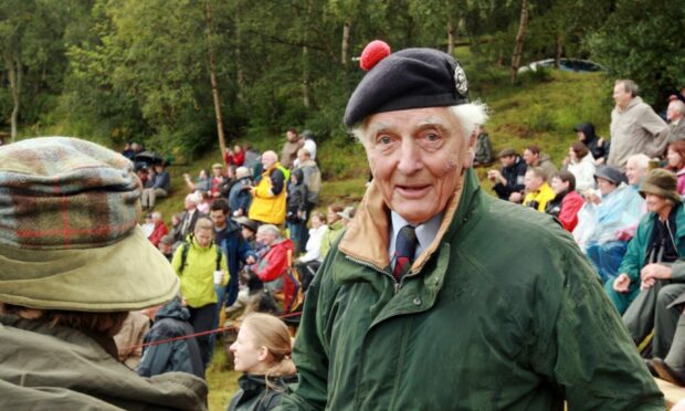 Lord Airlie at the Glenisla games.