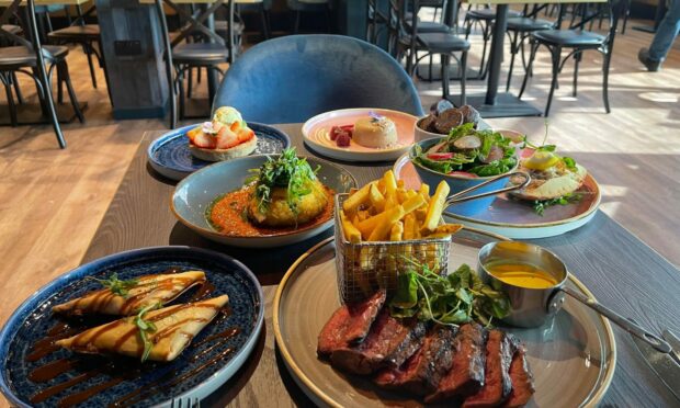 A range of dishes on offer at the newly reopened restaurant. Image: Karla Sinclair/DC Thomson