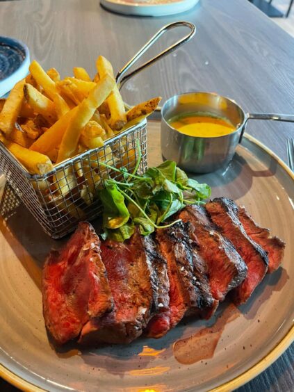 Whisky treacle cured steak frites. 