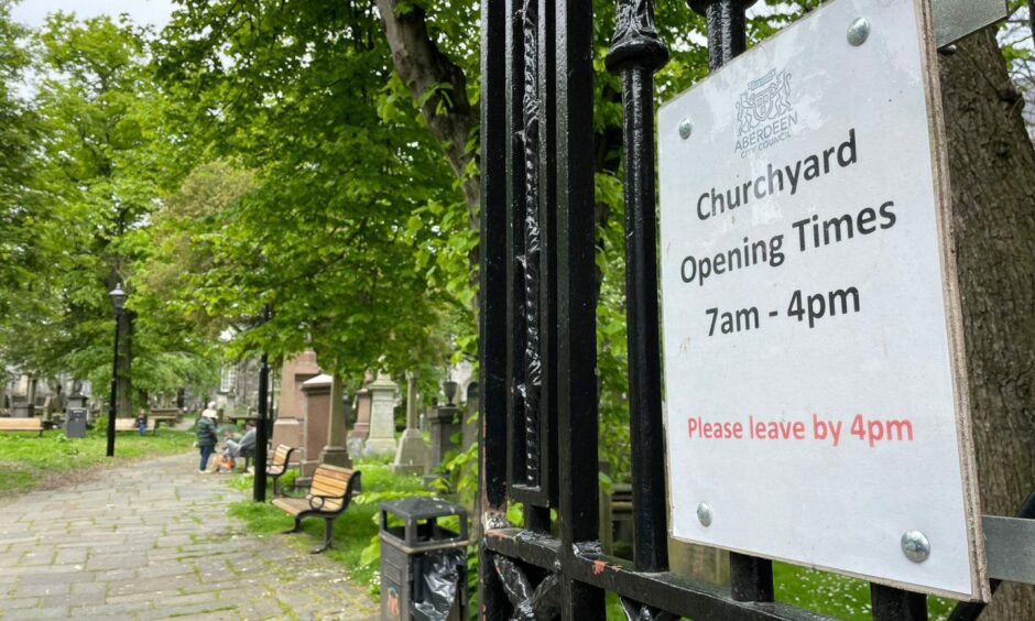 The St Nicholas graveyard is now being locked at nights following reports of antisocial behaviour.