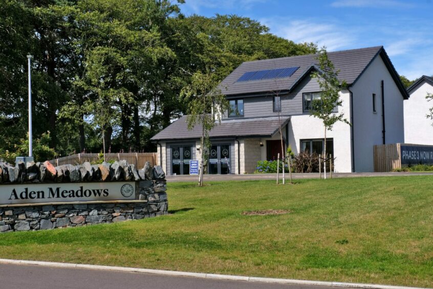 Aden Meadows development of houses for sale in Mintlaw, Aberdeenshire.