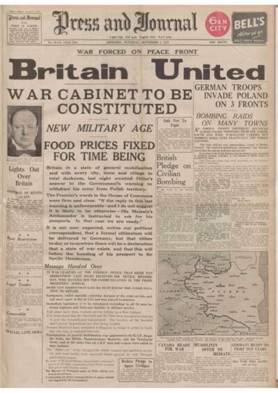 Britain United, P&J Front Cover dated September 2, 1929. Supplied by DCT Archives