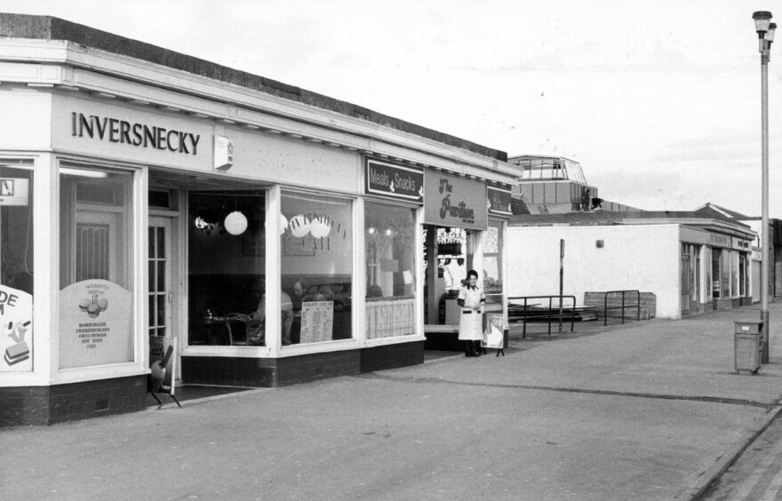 Aberdeen beachfront eatery Inversnecky in 1983.