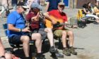 Music can break out anywhere in Stonehaven during its hugely popular folk festival. Image: Chris Sumner/DC Thomson