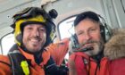 Cam Cameron was rescued from Rockall by the Stornoway Coastguard. Image: Cam Cameron.