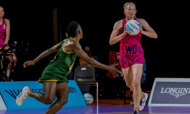 Claire Maxwell in action for Scotland at the 2022 Commonwealth Games. Image: Team Scotland.