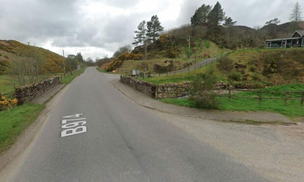 The emergency services attended the scene at Clattering Bridge, near Fettercairn. Image: Google Maps.