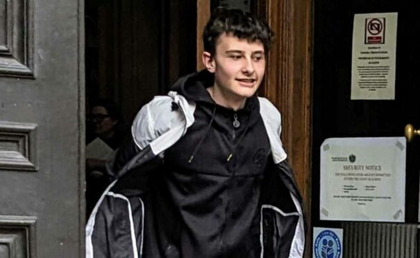 Connor Crossley was arrested for brandishing a replica handgun at members of the public. Image: DC Thomson.
