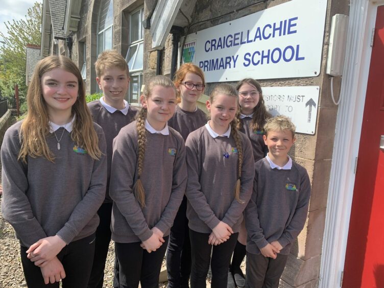 Craigellachie Primary pupils 