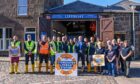 The Stonehaven RNLI volunteers are hoping to raise £50,000 with help from the community to open its new lifeboat station next year. Image: Darrell Benns/DC Thomson.