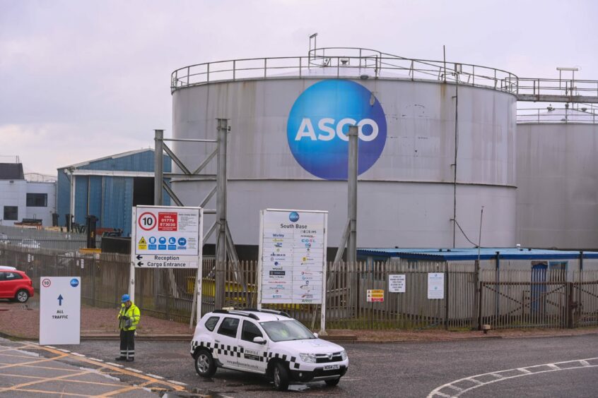 The ASCO South base in Peterhead.