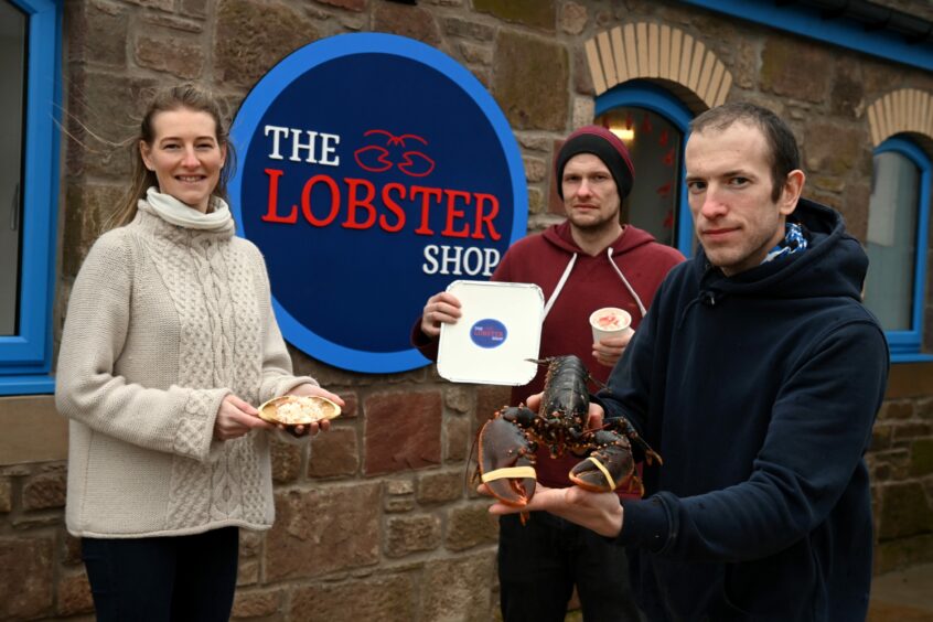 The team behind seaside restaurant The Lobster Shop in Johnshaven.