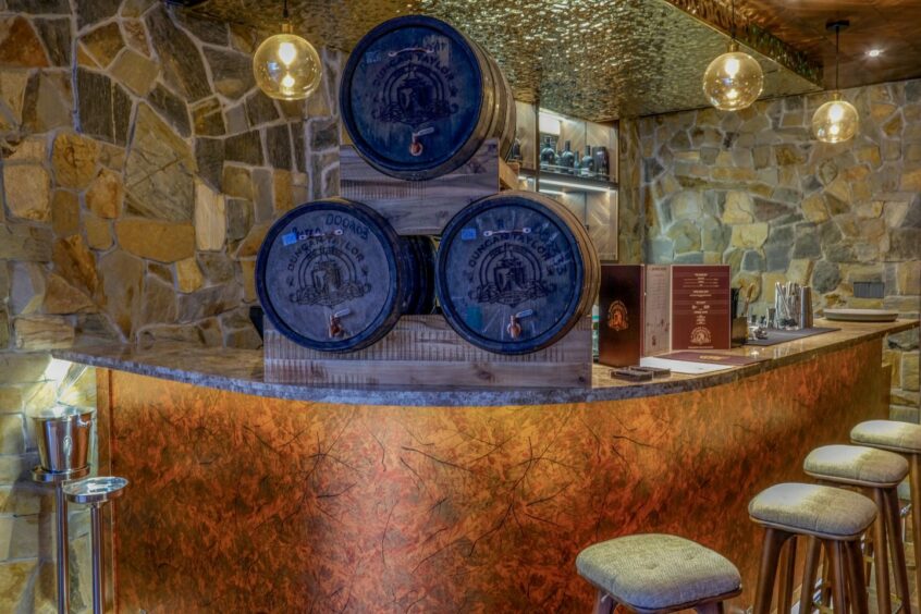 Whisky casks on display at the new attraction in Vietnam