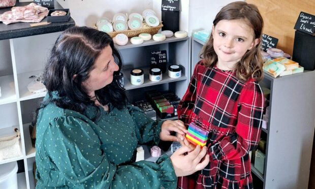 Bethan Smith with daughter Luna, who she started making the soap for.