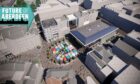 A birds eye view of the planned Aberdeen market development and the Green. Image: Halliday Fraser Munro/Aberdeen City Council