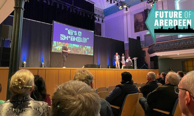 This was the shocking message sent to audience members as Our Union Street staged a meeting at Aberdeen Music Hall